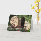 Rised wie er sagte - leeres Grab von Jesus Note Ca Karte (Gelbe Blume)