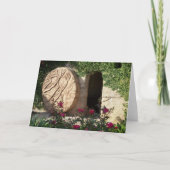 Rised wie er sagte - leeres Grab von Jesus Note Ca Karte (Vorderseite)