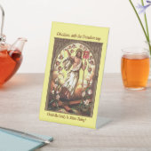 Risen Christ inmitten eines Kompasses von Tscherub Sockelschild (In SItu)