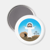 Risen Christ Magnet (Vorderseite/Rückseite)