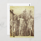 Risen Christ zwischen St. Andrew und St. Longinus Postkarte (Vorne/Hinten)