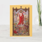 Risen Christus mit Soldaten auf der Tomb Osterkart Karte (Vorderseite)