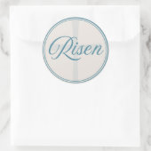 Risen Cross - Flush Seal Large Runder Aufkleber (Tasche)