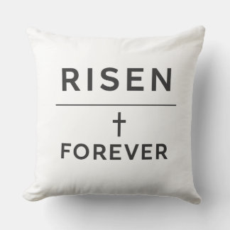 Risen + Forever Sticker Kissen