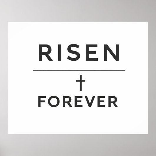 Risen + Forever Sticker  Poster (Vorne)