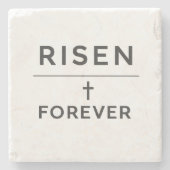 Risen + Forever Sticker  Steinuntersetzer (Vorderseite)