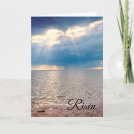 Risen (Happy Easter) - Folded Greeting Card Karte