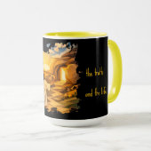 Risen Jesus Empty Tomb 3D Papercut 15oz Coffee Mug Tasse (VorderseiteRechts)
