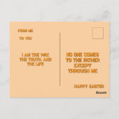 Risen Jesus Empty Tomb 3D Papercut Easter Postcard Postkarte (Rückseite)