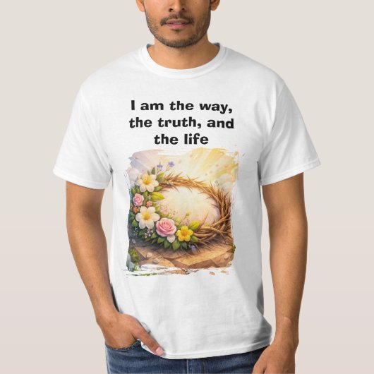 Risen Jesus Empty Tomb 3D Papercut Men’s Tee (Vorderseite)