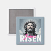 Risen Jesus Magnet (Vorderseite/Rückseite)