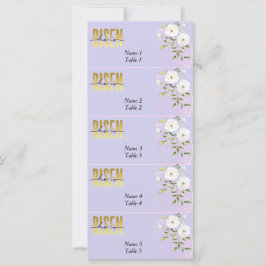 Risen Religiöse Christliche Platzkarte Lila Osterz