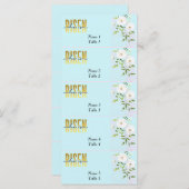 Risen Religious Christlich Blue Oaster Platzkarten (Vorne/Hinten)