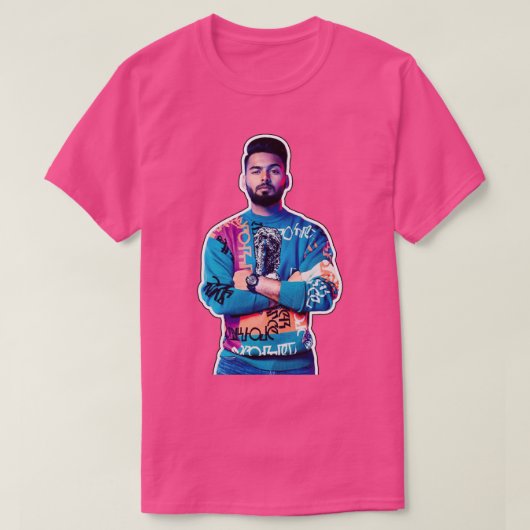 Rishabh Pant 2 T-Shirt (Design vorne)