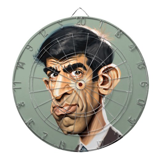 Rishi Sunak 2 Dartboard Dartscheibe (vorne)