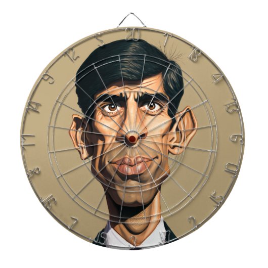 Rishi Sunak Dartboard Dartscheibe (vorne)