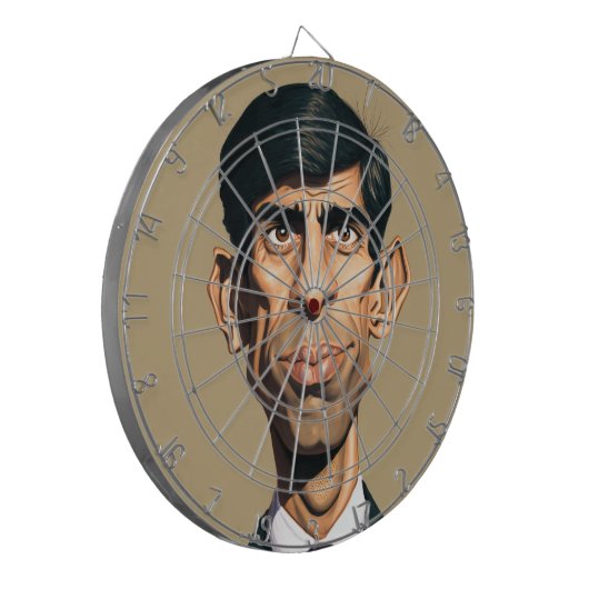 Rishi Sunak Dartboard Dartscheibe (Vorderseite Links)