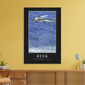 Risiko: Inspiration Zitat 1 Leinwanddruck (Insitu (Wohnzimmer))