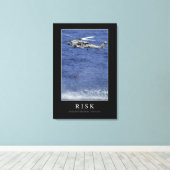 Risiko: Inspiration Zitat 1 Leinwanddruck (Insitu (Holzboden))
