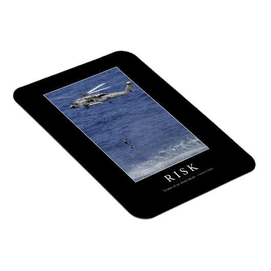 Risiko: Inspiration Zitat 1 Magnet (Rechte Seite)