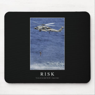 Risiko: Inspirierend Zitat 1 Mousepad