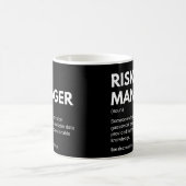 Risiko-Manager Funny Work Definition Kaffeetasse (Mittel)