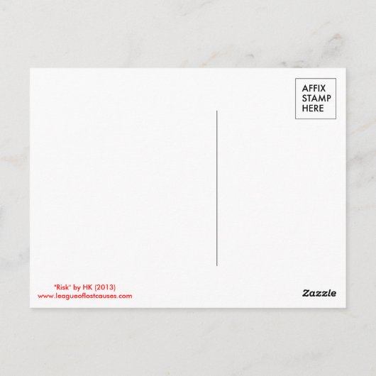 Risiko: Postkarten (Rückseite)