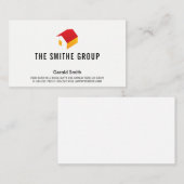 Risikokapitalgeber | Unternehmen | Realtor-Logo Visitenkarte (Vorne/Hinten)