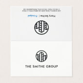 Risikokapitalgeber | Unternehmen Visitenkarten (Außenseite Aufgefaltet)