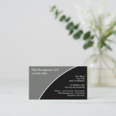 Risikomanagement-Visitenkarten Visitenkarte (Stehend Vorderseite)