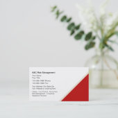 Risikomanagement-Visitenkarten Visitenkarte (Stehend Vorderseite)