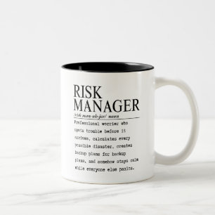 Risikomanager Zweifarbige Tasse