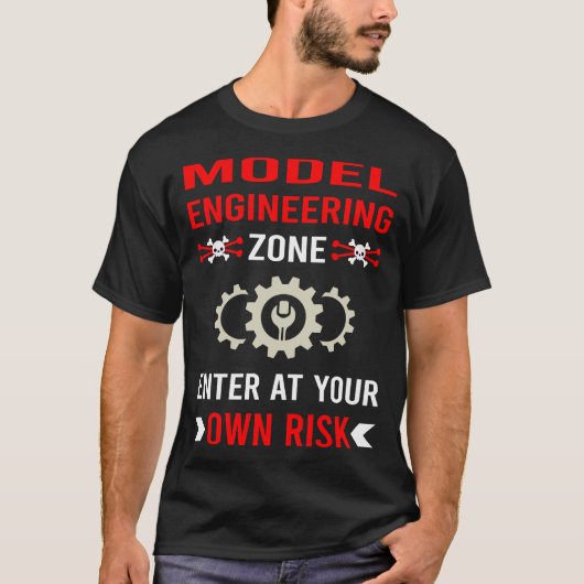 Risikozonen-Modellbau-Ingenieur T-Shirt (Vorderseite)