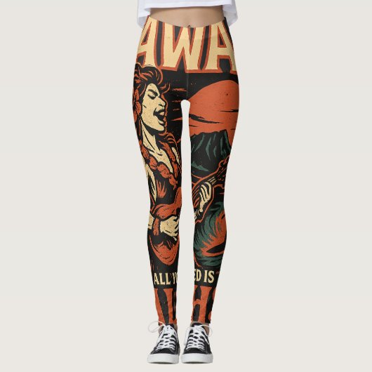 "Rising ALOHA" Debut Album Leggings (Vorderseite)