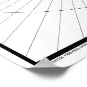 Rising Deosil Fibonacci Spiralfarbenposter Poster (Ecke)