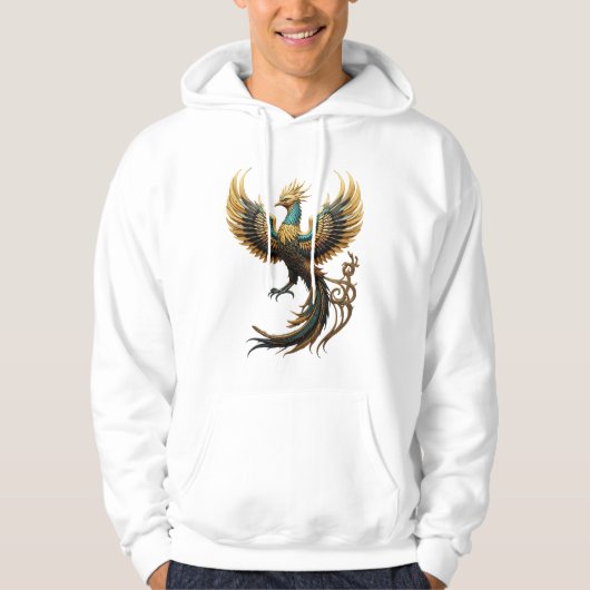 Rising Legacy: Phoenix & Hieroglyphs Hoodie (Vorderseite)