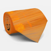 Rising Orange Neck Tie Krawatte (Gerollt)