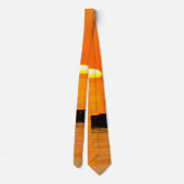 Rising Orange Neck Tie Krawatte (Rückseite)