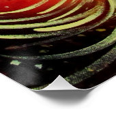 Rising Phoenix Fire Bird Bold Flame Fantasy Poster (Ecke)