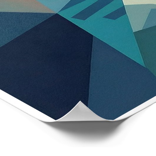 Rising Phoenix – Modern Art Poster (Ecke)