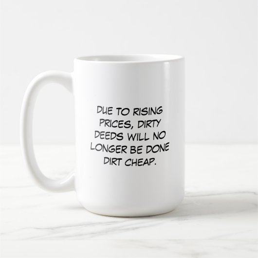 Rising Prices Mug Kaffeetasse (Links)