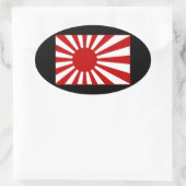 Rising Sun2 Ovaler Aufkleber (Tasche)
