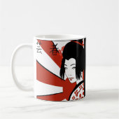 Rising Sun Anime Geisha Kaffeetasse (Links)