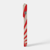 Rising Sun Background – Retro Vintage Rays iPhone Hülle (Linke Seite)