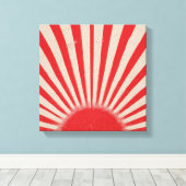 Rising Sun Background – Retro Vintage Rays Leinwanddruck (Insitu (Holzboden))