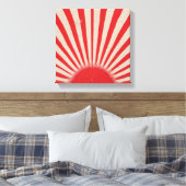 Rising Sun Background – Retro Vintage Rays Leinwanddruck (Insitu (Schlafzimmer))