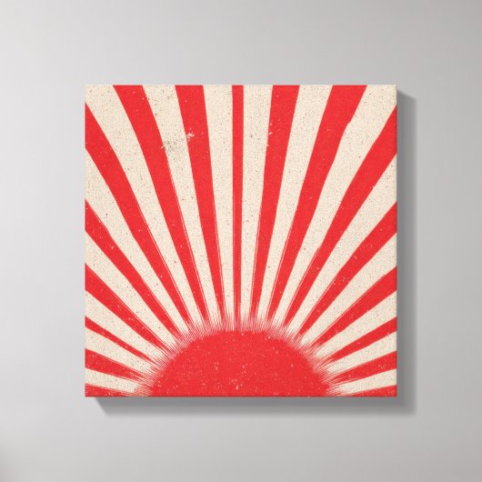 Rising Sun Background – Retro Vintage Rays Leinwanddruck (Vorderseite)