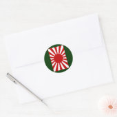 Rising Sun Flag 4 Runder Aufkleber (Umschlag)
