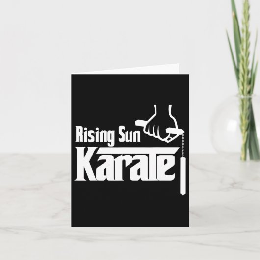 Rising Sun Karate Nunchuck Karte (Vorderseite)