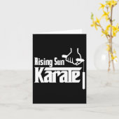 Rising Sun Karate Nunchuck Karte (Gelbe Blume)